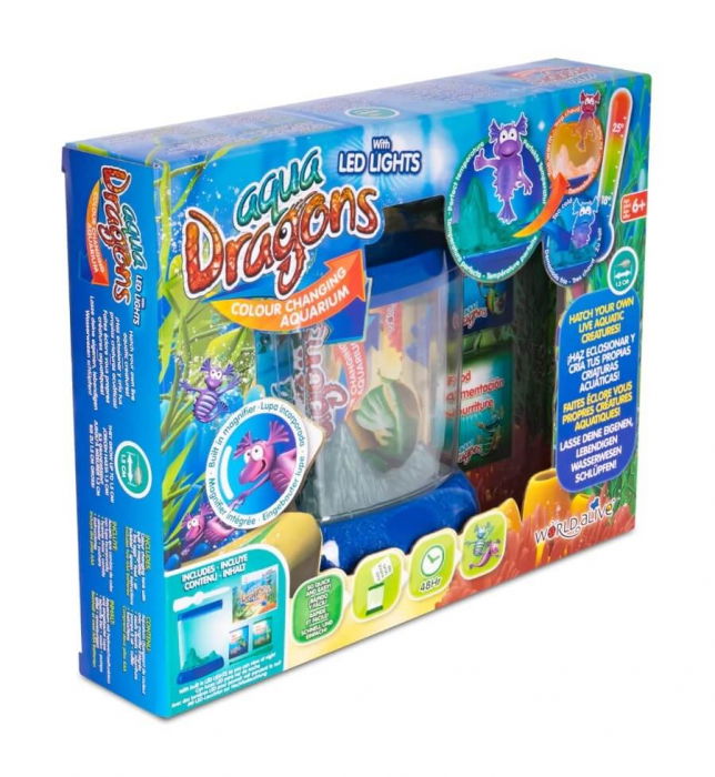 Set educativ STEM - Aqua Dragons - Habitat Deluxe in culori schimbatoare si LED-uri [7]