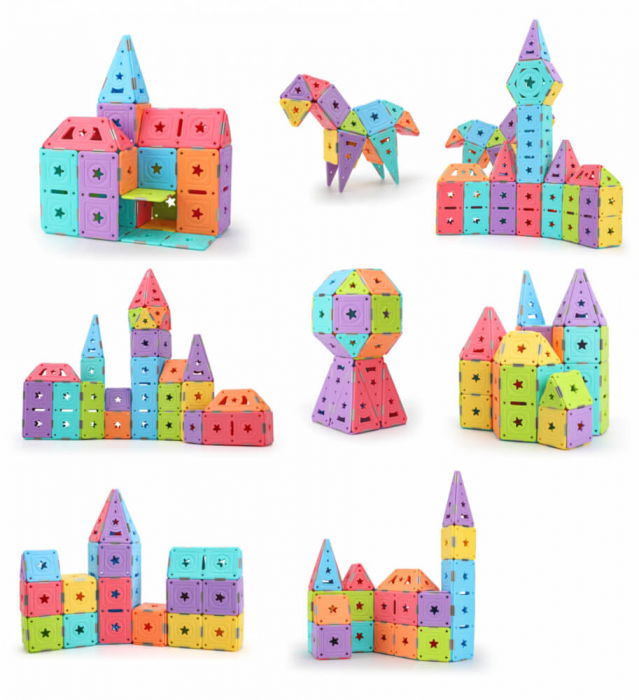 Set constructie magnetic 129 piese - Magspace [8]