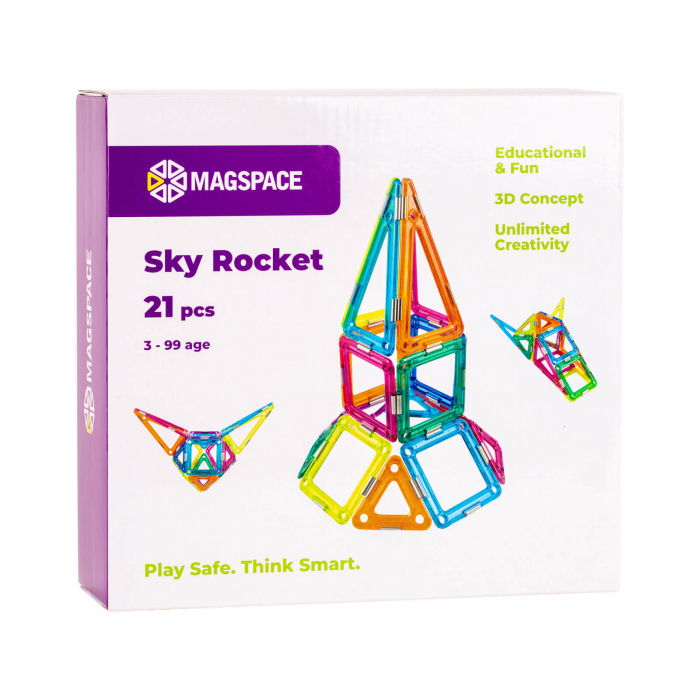 Set magnetic 21 pcs Magspace - Sky Rocket [1]