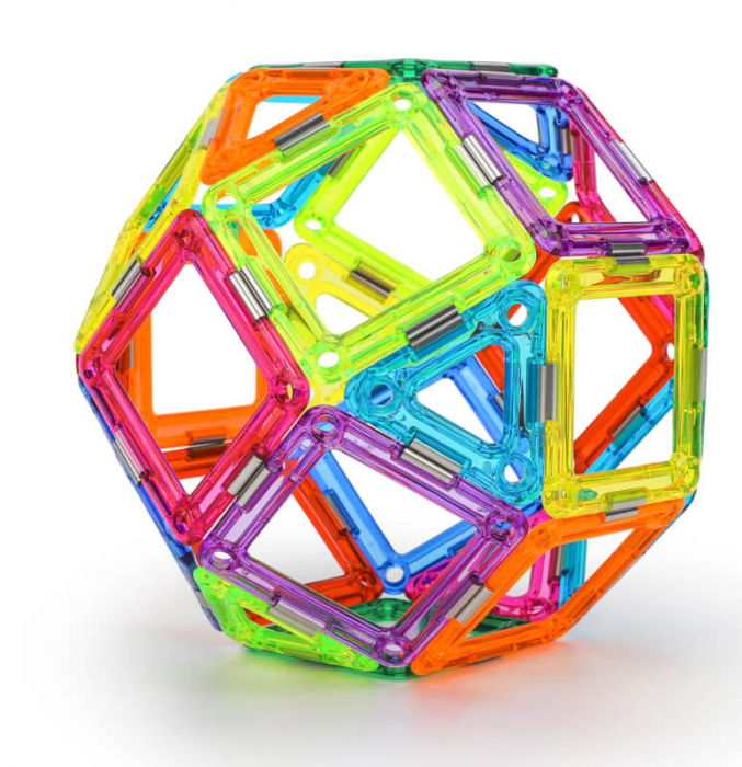 Set constructie magnetic 36 piese - Magspace [5]