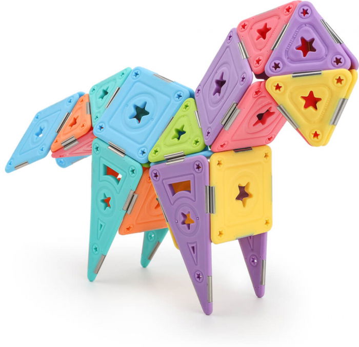 Set constructie magnetic 46 piese - Magspace [7]