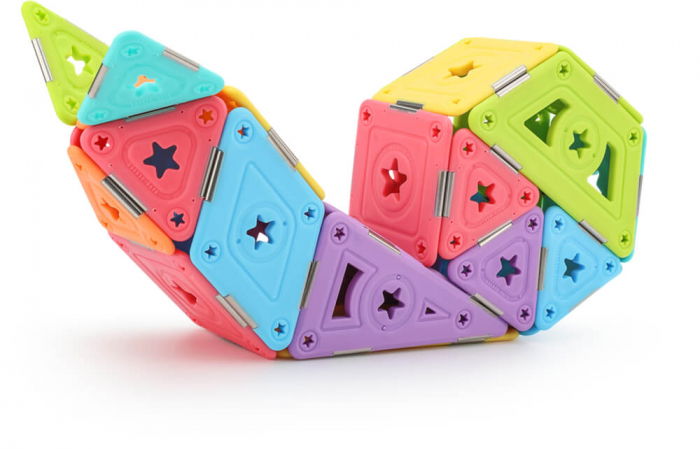 Set constructie magnetic 46 piese - Magspace [8]