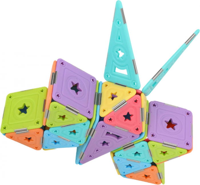 Set constructie magnetic 46 piese - Magspace [4]