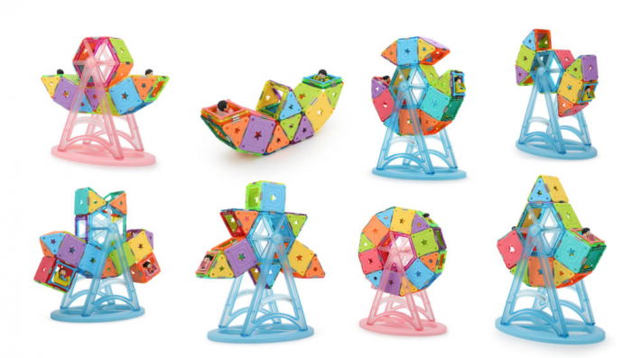 Set constructie magnetic 57 piese - Magspace [10]