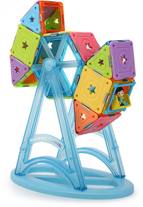 Set constructie magnetic 57 piese - Magspace [7]