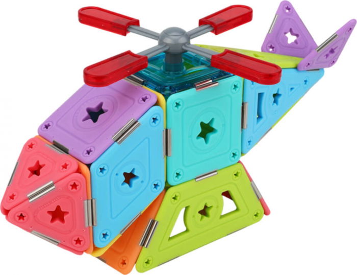 Set constructie magnetic 74 piese - Magspace [8]