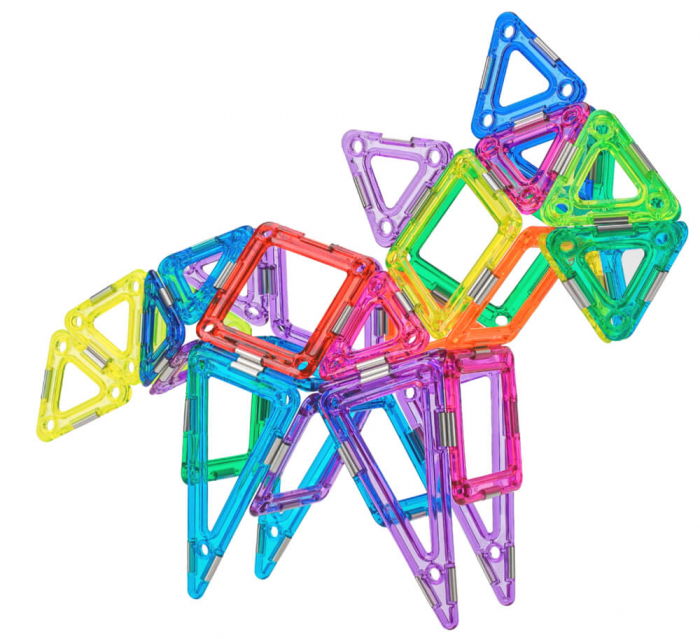 Set constructie magnetic 83 piese - Magspace [10]