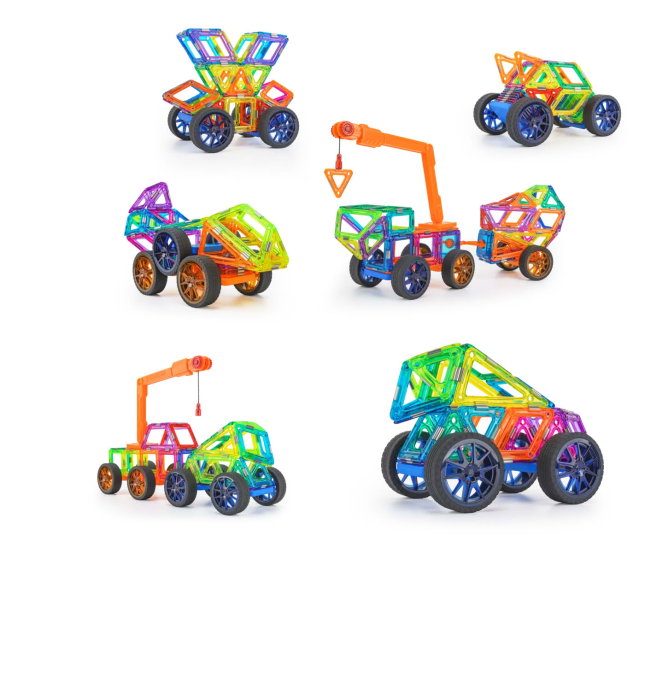 Set constructie magnetic 96 piese - Magspace [3]