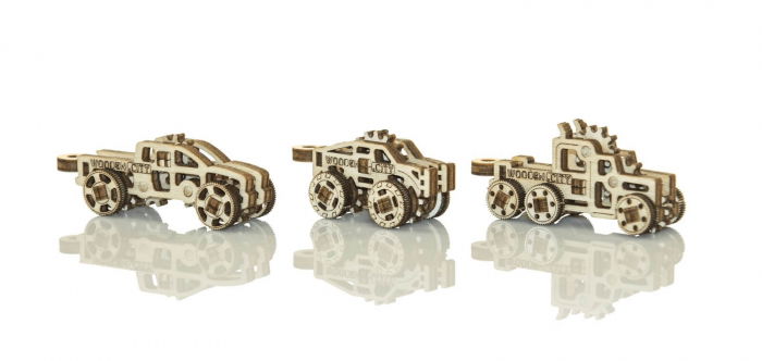 Set puzzle mecanic 3D - Camioane (3 buc) [2]