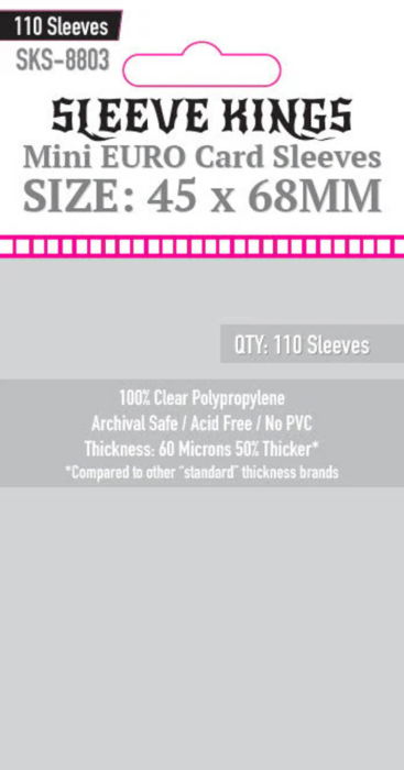 Sleeve Kings Mini Euro Card, 45 x 68 mm