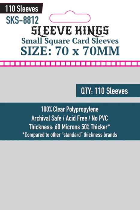 Sleeve Kings Small Square Card Sleeves - 70x70mm [1]