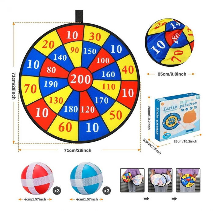 Tabla de Darts Pliabila cu 6 mingi [3]