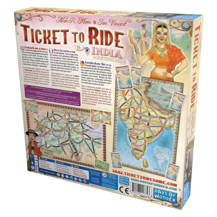 Ticket to Ride Map Collection 2: India & Swiss (EN) [2]
