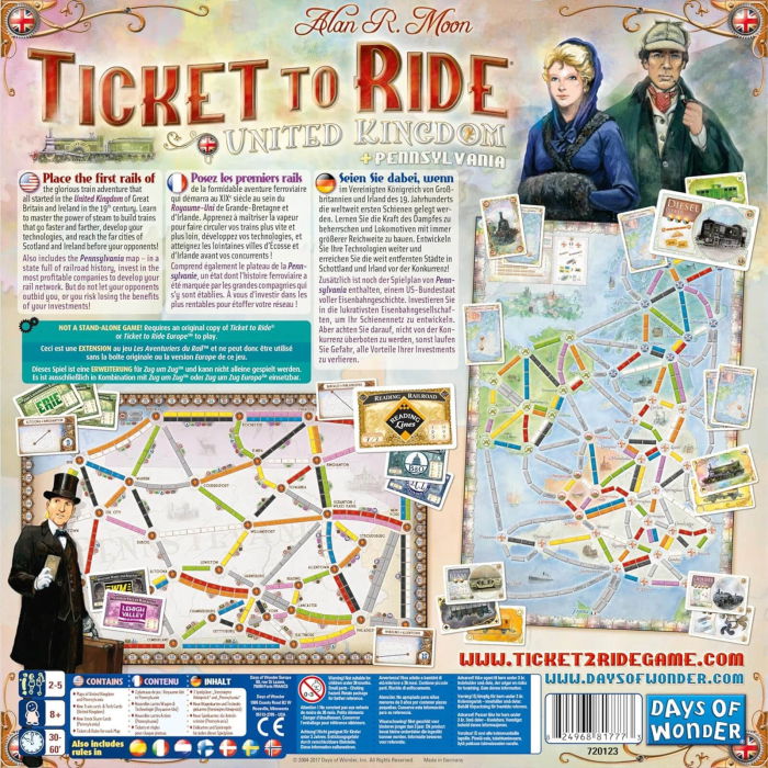 Ticket to Ride Map Collection 5 - UK & Pennsilvanya (EN) [6]