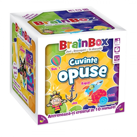 Jocuri de societate pentru copii - BrainBox - Cuvinte opuse (RO)
