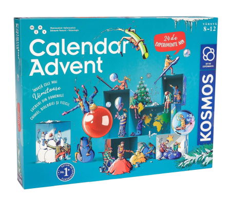 Jucarii si jocuri educative STEM - Calendar advent pentru copii - 24 Experimente stiintifice