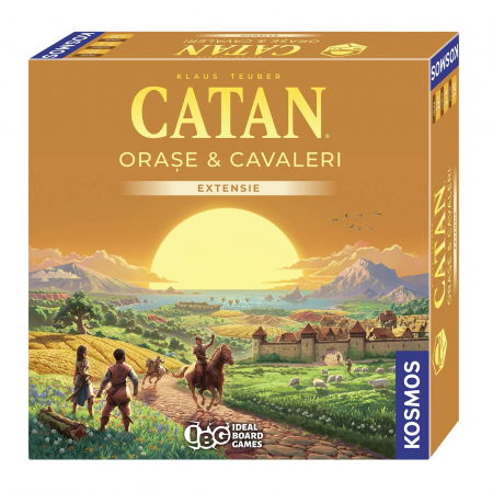 Jocuri de societate Catan - Catan - Extensie joc Orase si Cavaleri pentru 3-4 jucatori (RO)