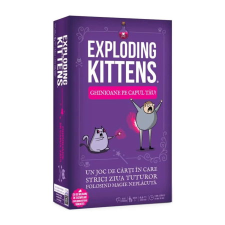 Jocuri de societate in limba romana - Exploding Kittens: Ghinioane pe capul tau! (RO)