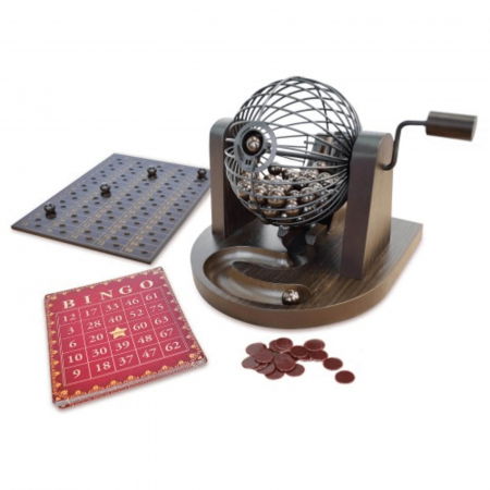 Jocuri clasice - Joc Bingo Deluxe din lemn - 90 bile