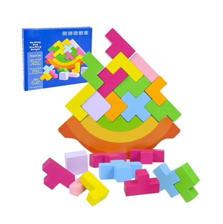 Toate produse - Joc de indemanare si constructie Tetris - 20 piese