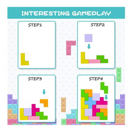 Joc de indemanare si constructie Tetris - 20 piese [3]