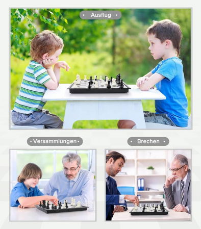 Joc de Sah Magnetic si Pliabil - Ideal pentru calatorii [7]