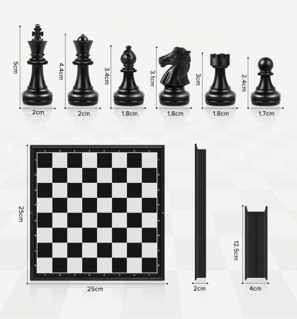 Joc de Sah Magnetic si Pliabil - Ideal pentru calatorii [1]