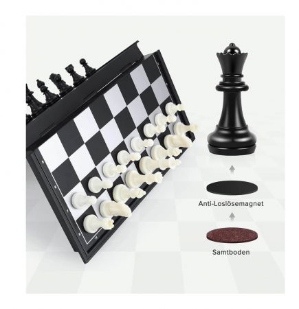 Joc de Sah Magnetic si Pliabil - Ideal pentru calatorii [2]