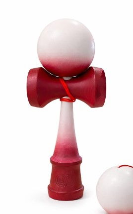 Kendama USA Custom Kaizen - Alb si Rosu [2]
