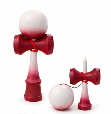 Kendama USA Custom Kaizen - Alb si Rosu [1]