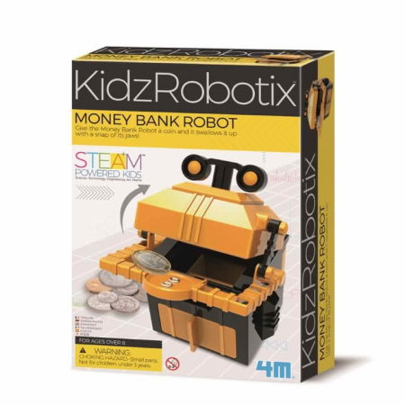 Robotica pentru 8 ani - Kit de constructie Money Bank Robot