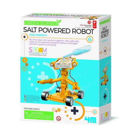 Robotica pentru 5 ani - Kit de constructie Robot alimentat cu sare