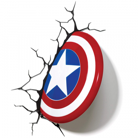 Obiecte de colectie - Lampa 3D Marvel - Captain America