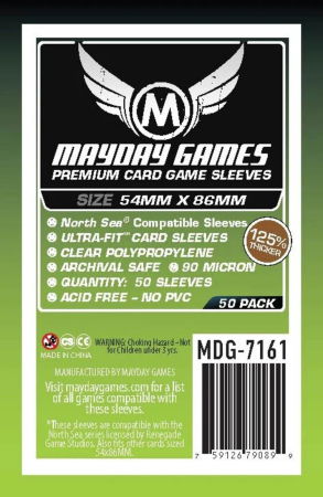 Accesorii jocuri de societate - Mayday North Sea Premium Sleeves - 54x86mm