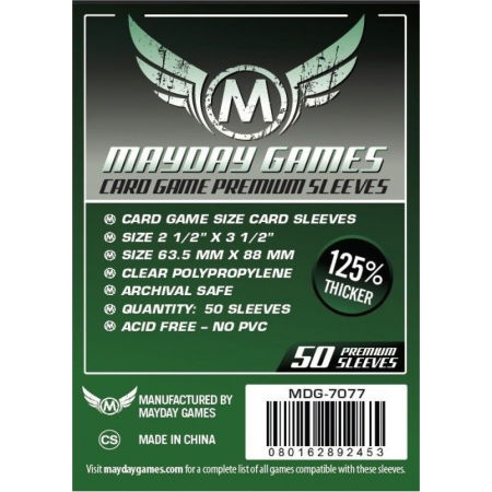Accesorii jocuri de societate - Mayday Premium Card Game Sleeves - 63.5x88mm