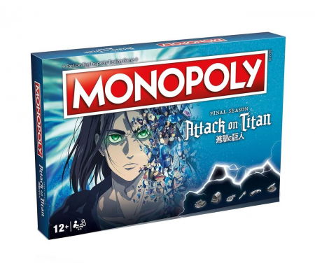 Jocuri de societate pentru familie - Monopoly - Attack on Titan - The Final Season (EN)