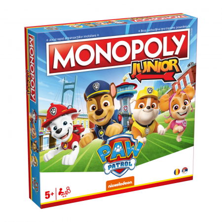 Monopoly Junior Patrula Catelusilor - Paw Patrol (RO) Jocurile de societate Gameology - Monopoly Junior Patrula Catelusilor - Paw Patrol (RO)