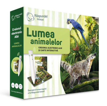 Raspundel Istetel - Pachet Raspundel Istetel - Creion si carte Lumea animalelor