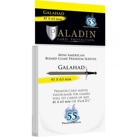 Accesorii jocuri de societate - Paladin Card Sleeves: Galahad - Mini American, 4.1 x 6.3 cm
