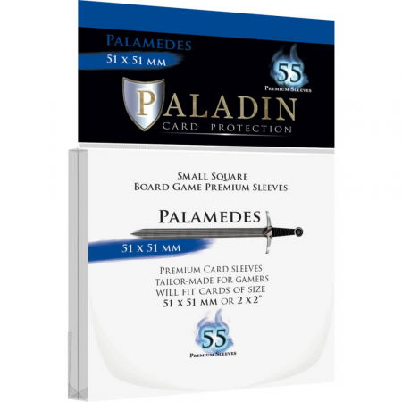 Accesorii jocuri de societate - Paladin Card Sleeves: Palamedes - Small Square, 5.1 x 5.1 cm