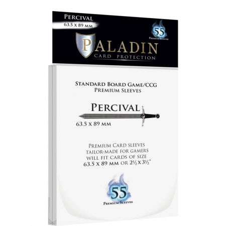 Accesorii jocuri de societate - Paladin Card Sleeves: Percival - Standard, 6.3 x 8.9 cm