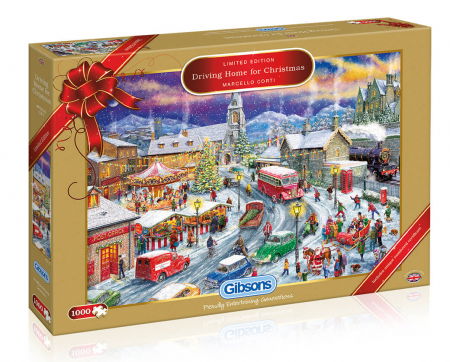 Puzzle - Conducand de Craciun - Puzzle 1000 Piese