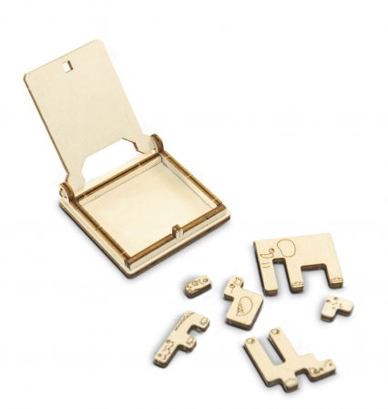 Puzzle din lemn Wooden City - Puzzle 3D - Mini joc Zoo