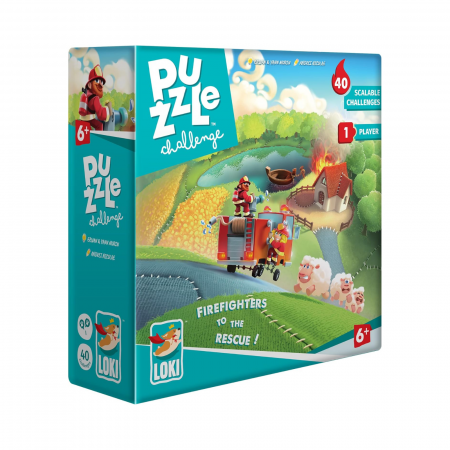 Jocuri de societate pentru familie - Puzzle Challenge: Firefighters to the Rescue! (EN)