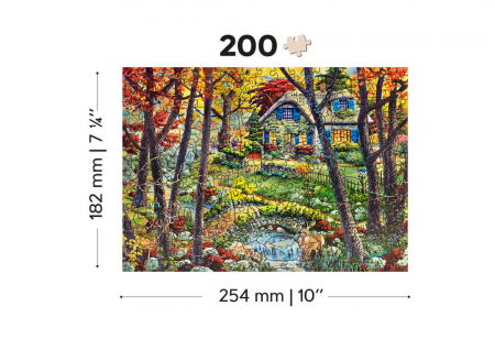 Puzzle din lemn - A Cottage in the Woods - 200 piese [6]