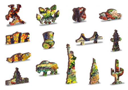 Puzzle din lemn - A Cottage in the Woods - 200 piese [3]