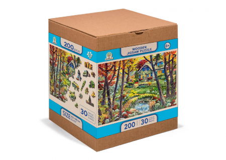 Puzzle din lemn - A Cottage in the Woods - 200 piese [4]