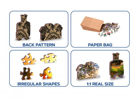 Puzzle din lemn - Bicycles of Amsterdam - 150 piese [7]