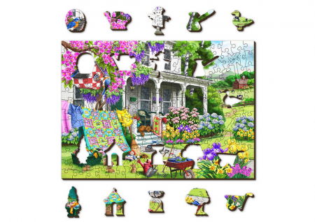 Puzzle din lemn - Countryside Garden - 200 piese [1]