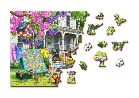 Puzzle din lemn - Countryside Garden - 200 piese [5]